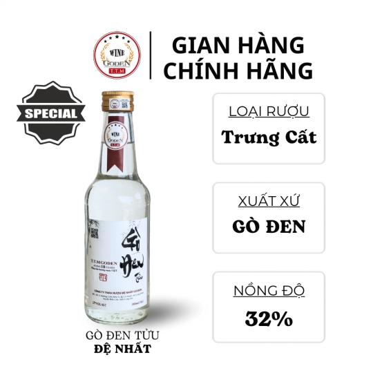 Rượu gò đen tửu 18- 32 Vol